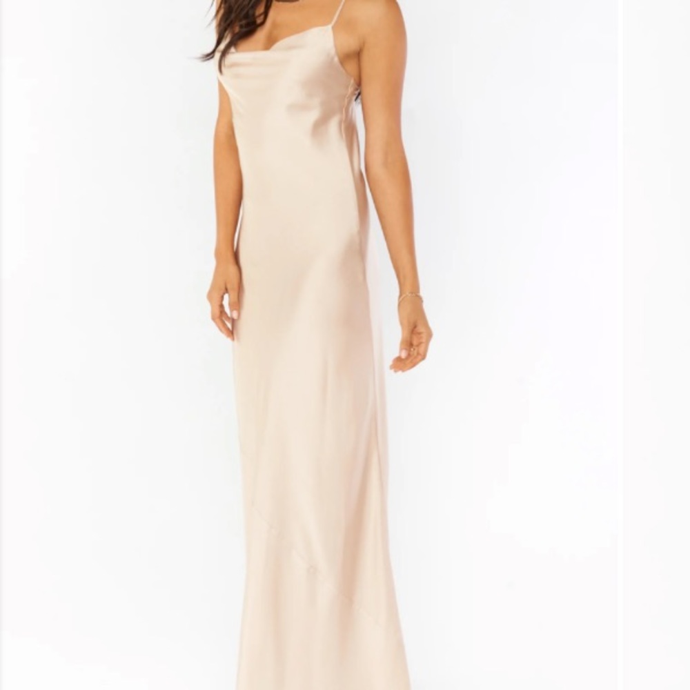 Show Me Your Mumu Tuscany Maxi Slip Luxe Satin Wedding Prom Formal Dress XS